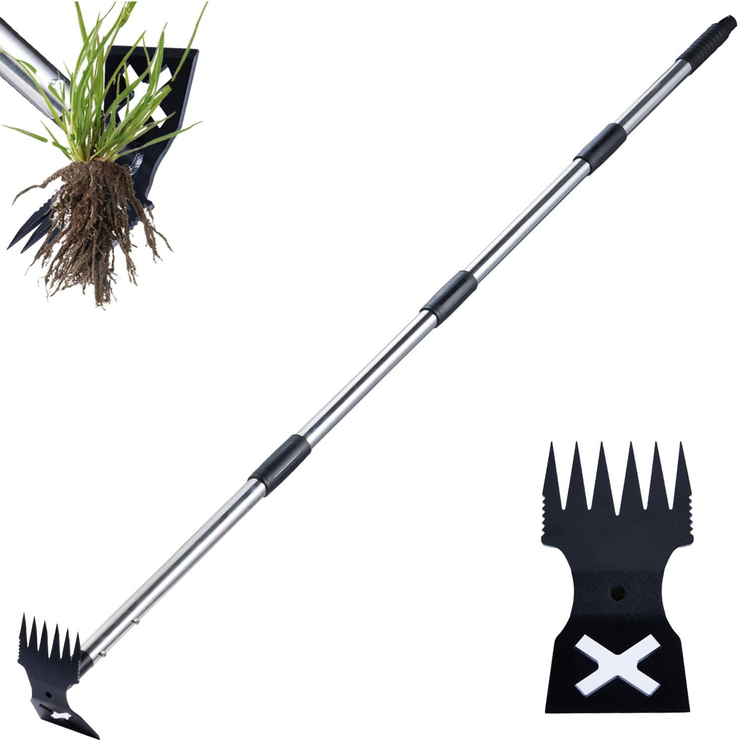 🌱 2-in-1 Long Handle Weed Puller — Effortless Yard Cleanup Tool